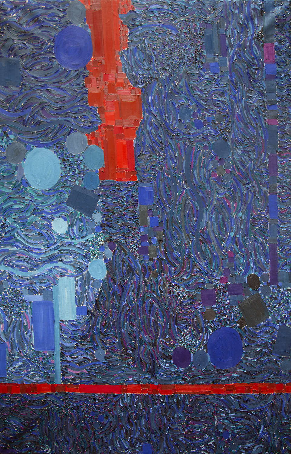 油絵 The Collective Destination Lynne Mapp Drexler - Sunset Sea, 1969 - Jody Klotz Fine Art